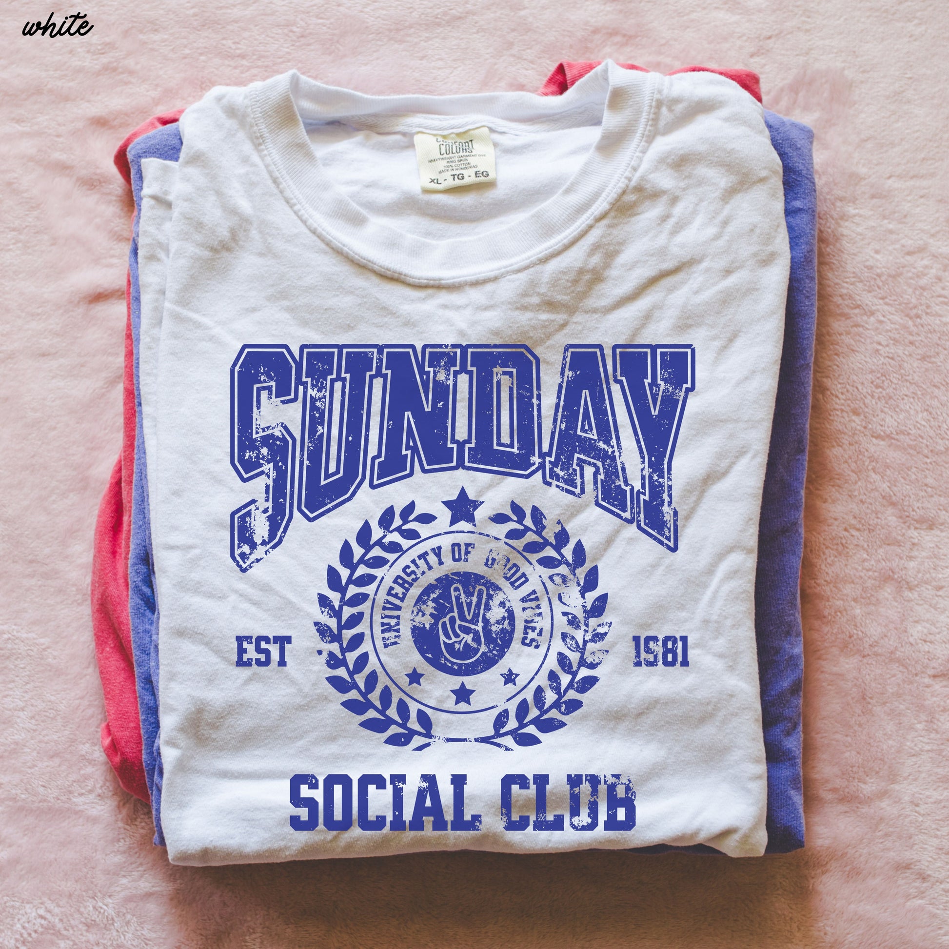Sunday Social Club Tee *10 Colors (S-3X) Chloe Vs Tank The Boutique