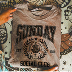 Sunday Social Club Tee *10 Colors (S-3X) Chloe Vs Tank The Boutique