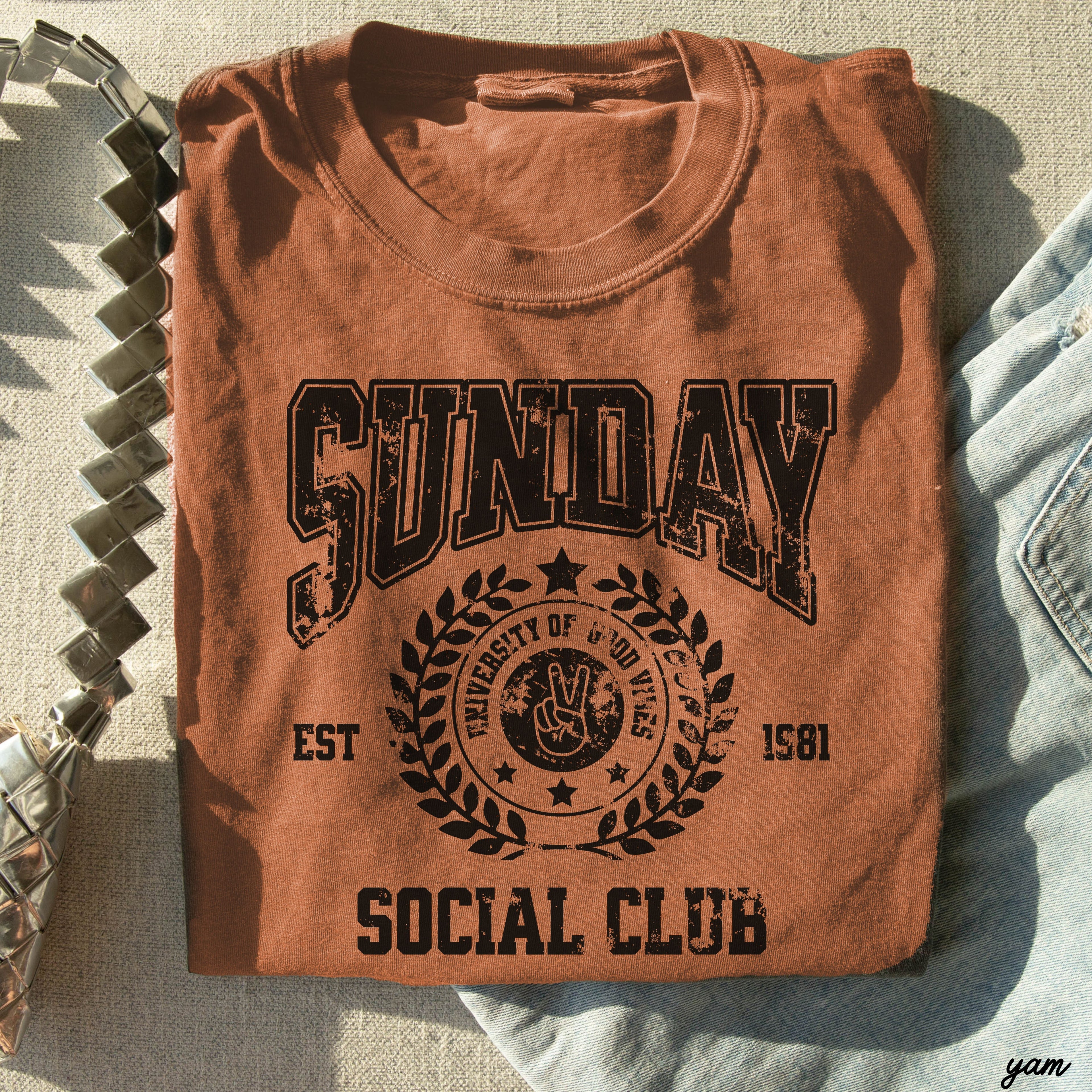 Sunday Social Club Tee *10 Colors (S-3X) Chloe Vs Tank The Boutique
