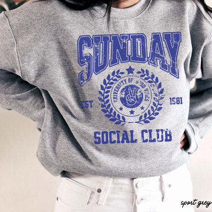 Sunday Social Sweatshirt *9 Colors (S-3X) Chloe Vs Tank The Boutique