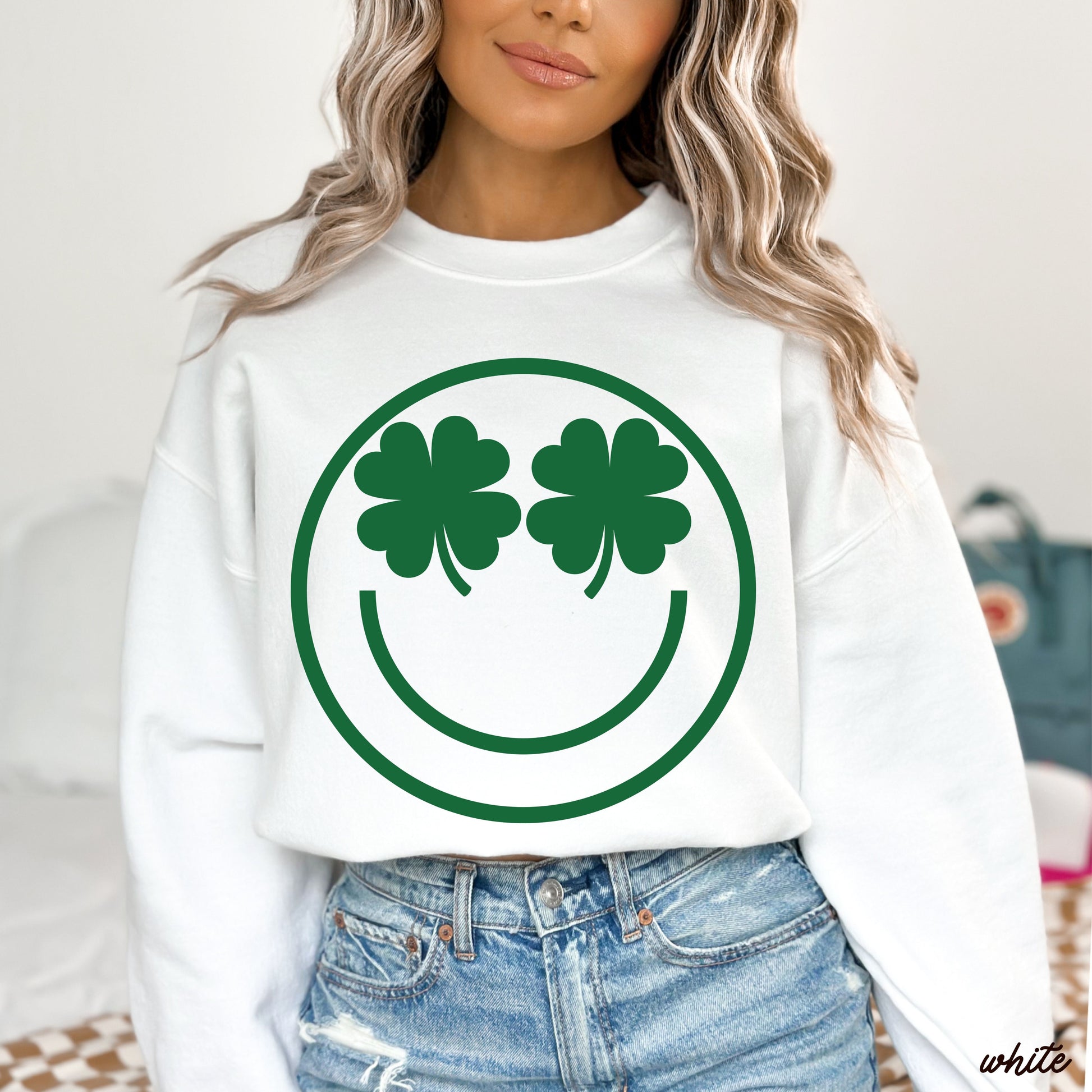 Shamrock Eyes Sweatshirt *5 Colors (S-3X) Chloe Vs Tank The Boutique