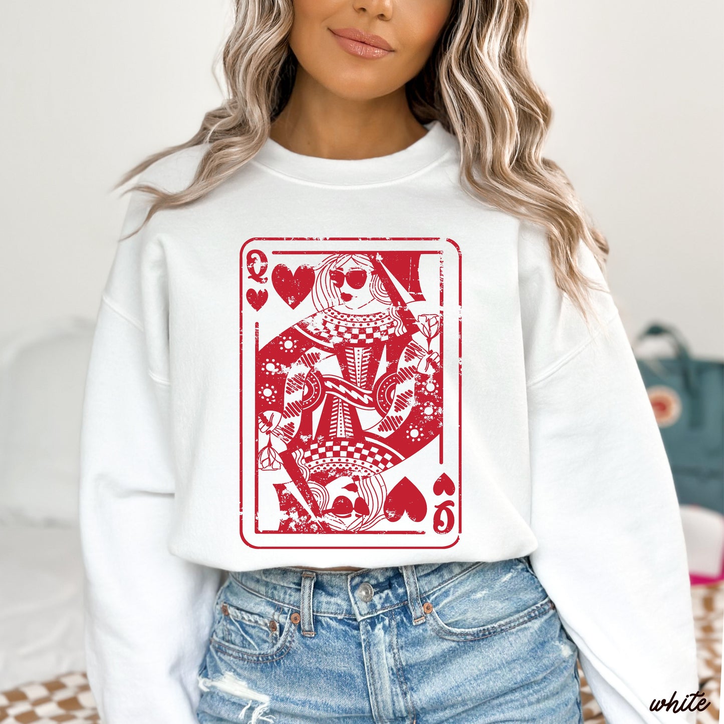 The Queen Sweatshirt *3 Colors (S-3X) Chloe Vs Tank The Boutique