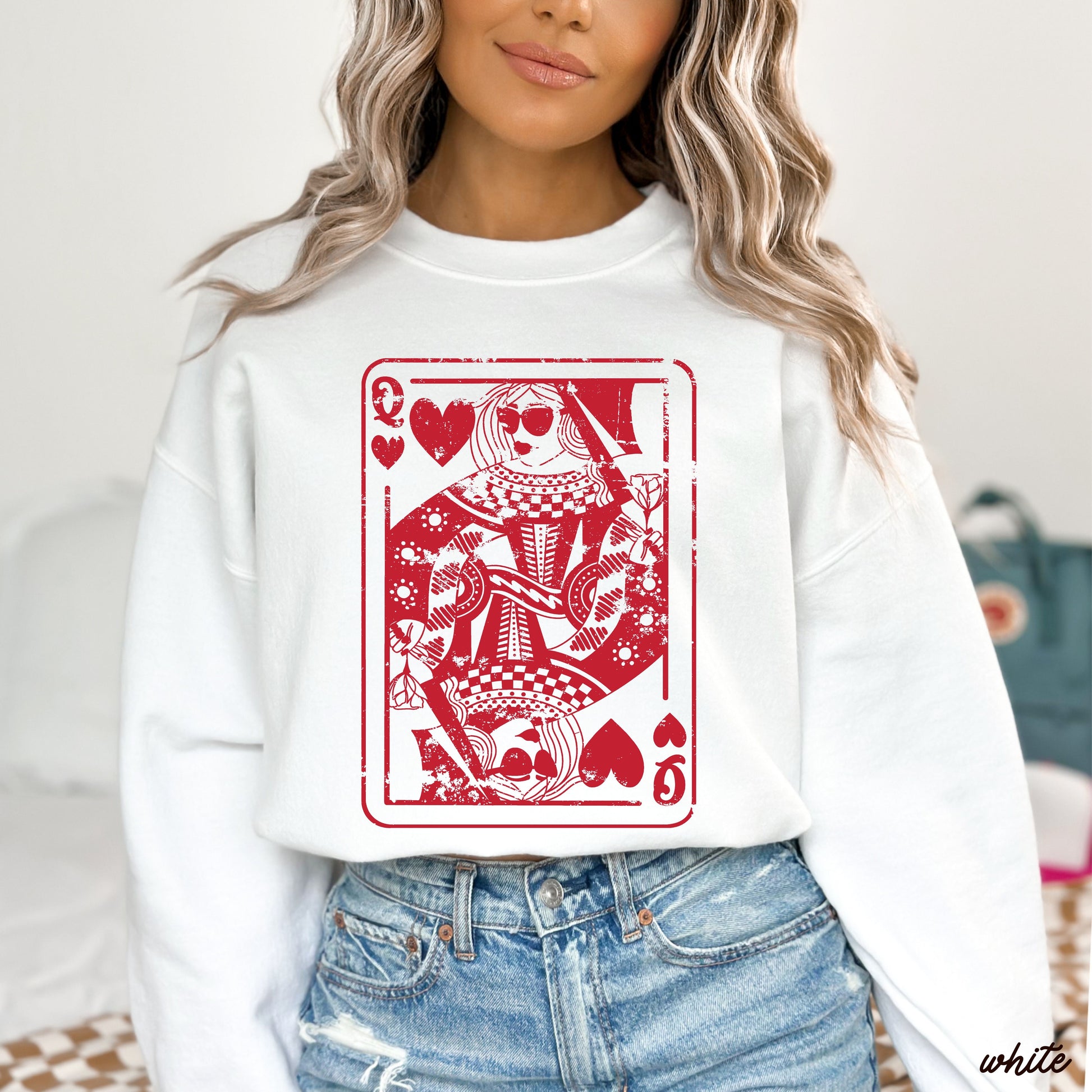 The Queen Sweatshirt *3 Colors (S-3X) Chloe Vs Tank The Boutique