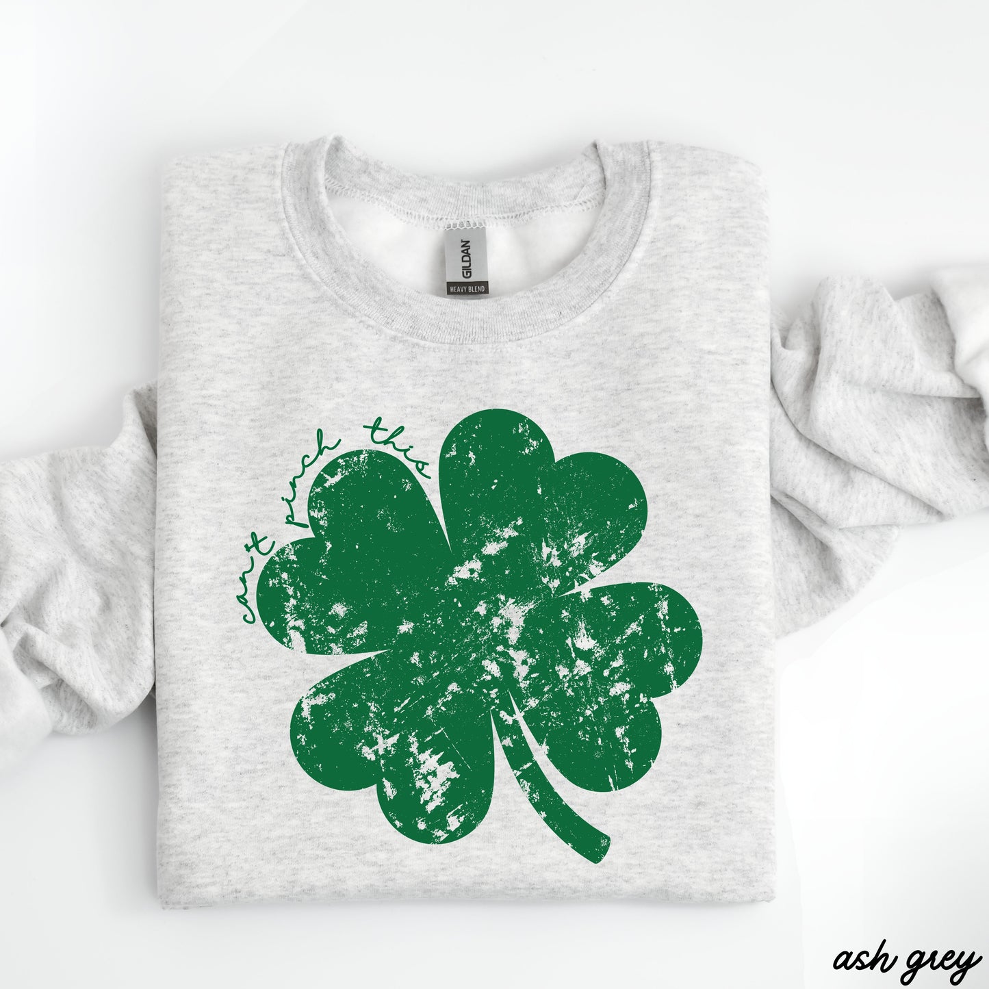 Distressed Shamrock Can't Pinch This Sweatshirt *6 Colors (S-3X) Chloe Vs Tank The Boutique