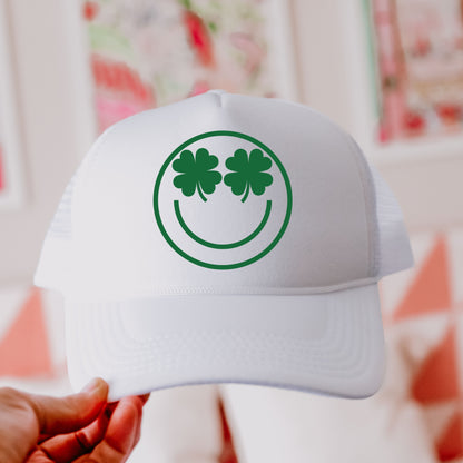 Shamrock Eyes Trucker Hat *4 COLORS Chloe Vs Tank The Boutique