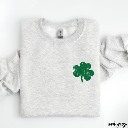 Pocket Shamrock Sweatshirt *4 Colors (S-3X) Chloe Vs Tank The Boutique