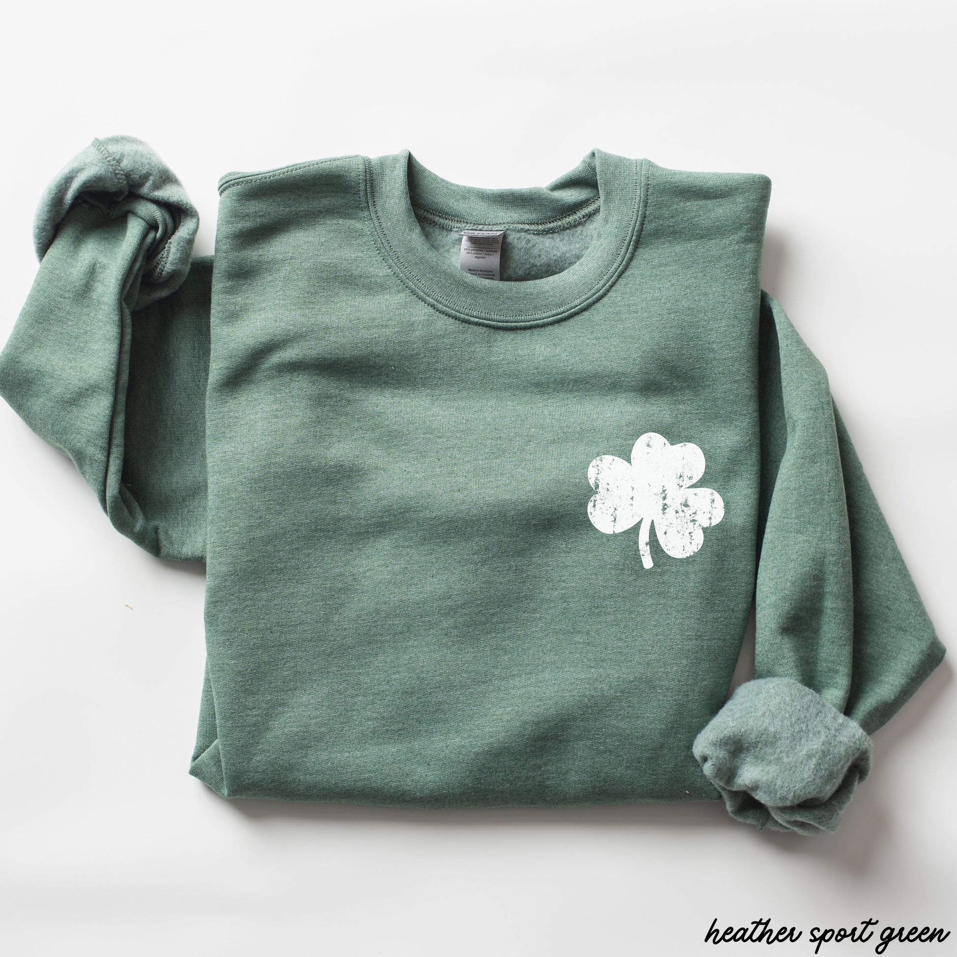 Pocket Shamrock Sweatshirt *4 Colors (S-3X) Chloe Vs Tank The Boutique