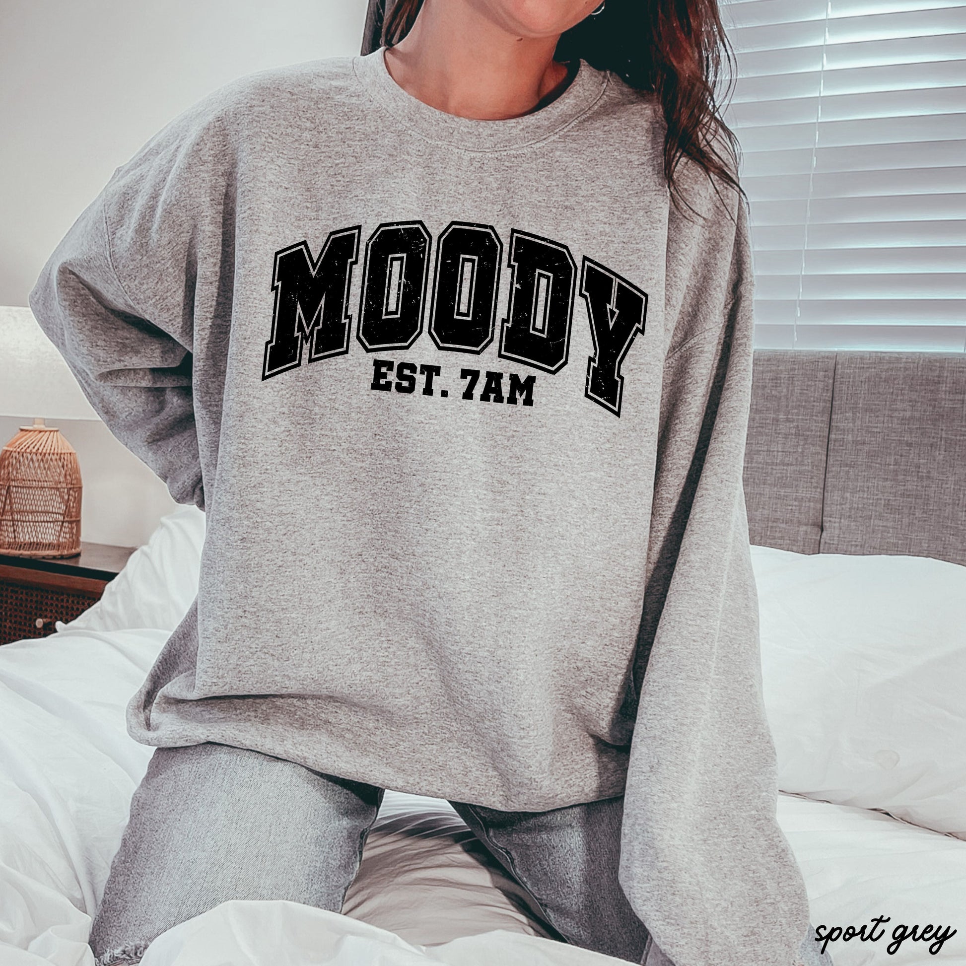 Moody 7am Sweatshirt *7 Colors (S-3X) Chloe Vs Tank The Boutique