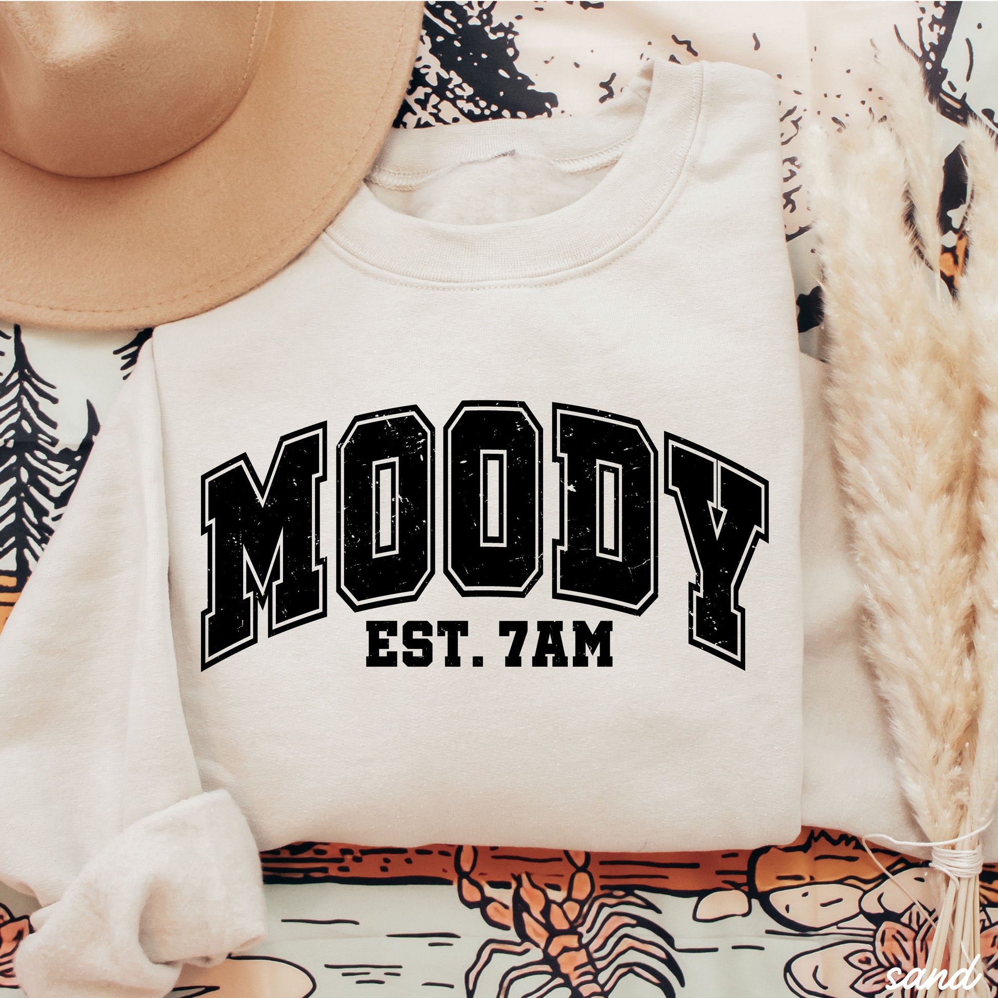Moody 7am Sweatshirt *7 Colors (S-3X) Chloe Vs Tank The Boutique