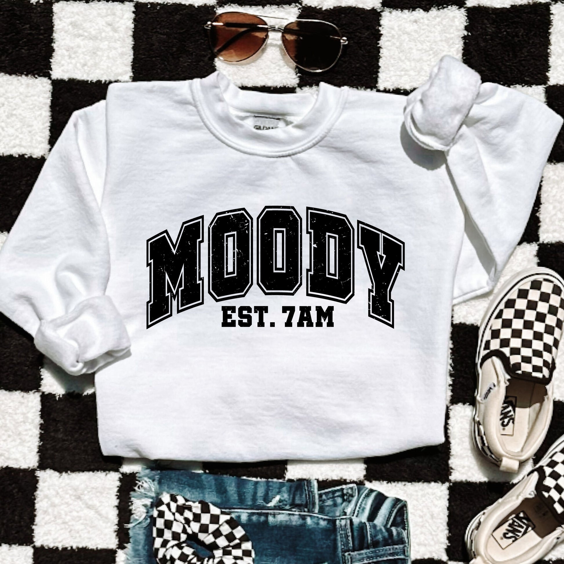 Moody 7am Sweatshirt *7 Colors (S-3X) Chloe Vs Tank The Boutique