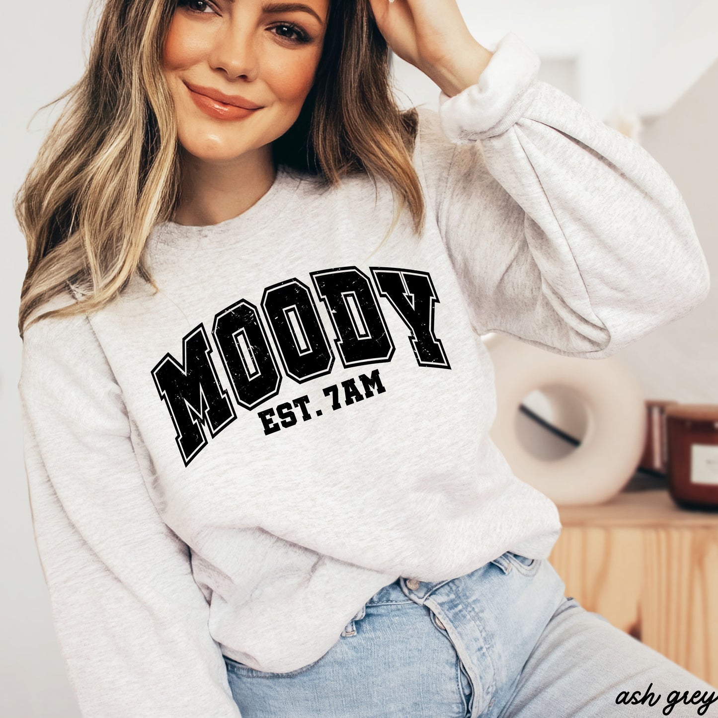 Moody 7am Sweatshirt *7 Colors (S-3X) Chloe Vs Tank The Boutique