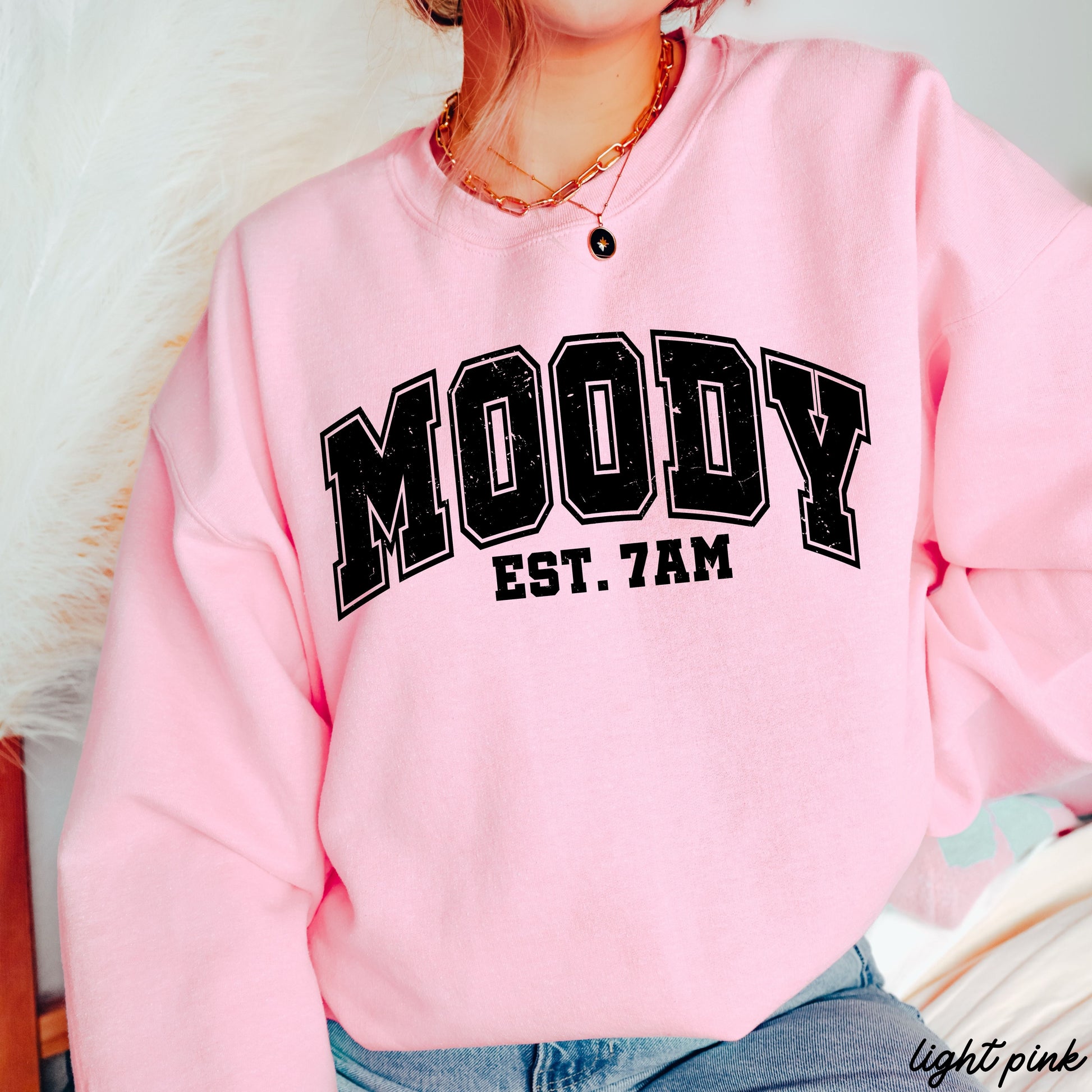 Moody 7am Sweatshirt *7 Colors (S-3X) Chloe Vs Tank The Boutique
