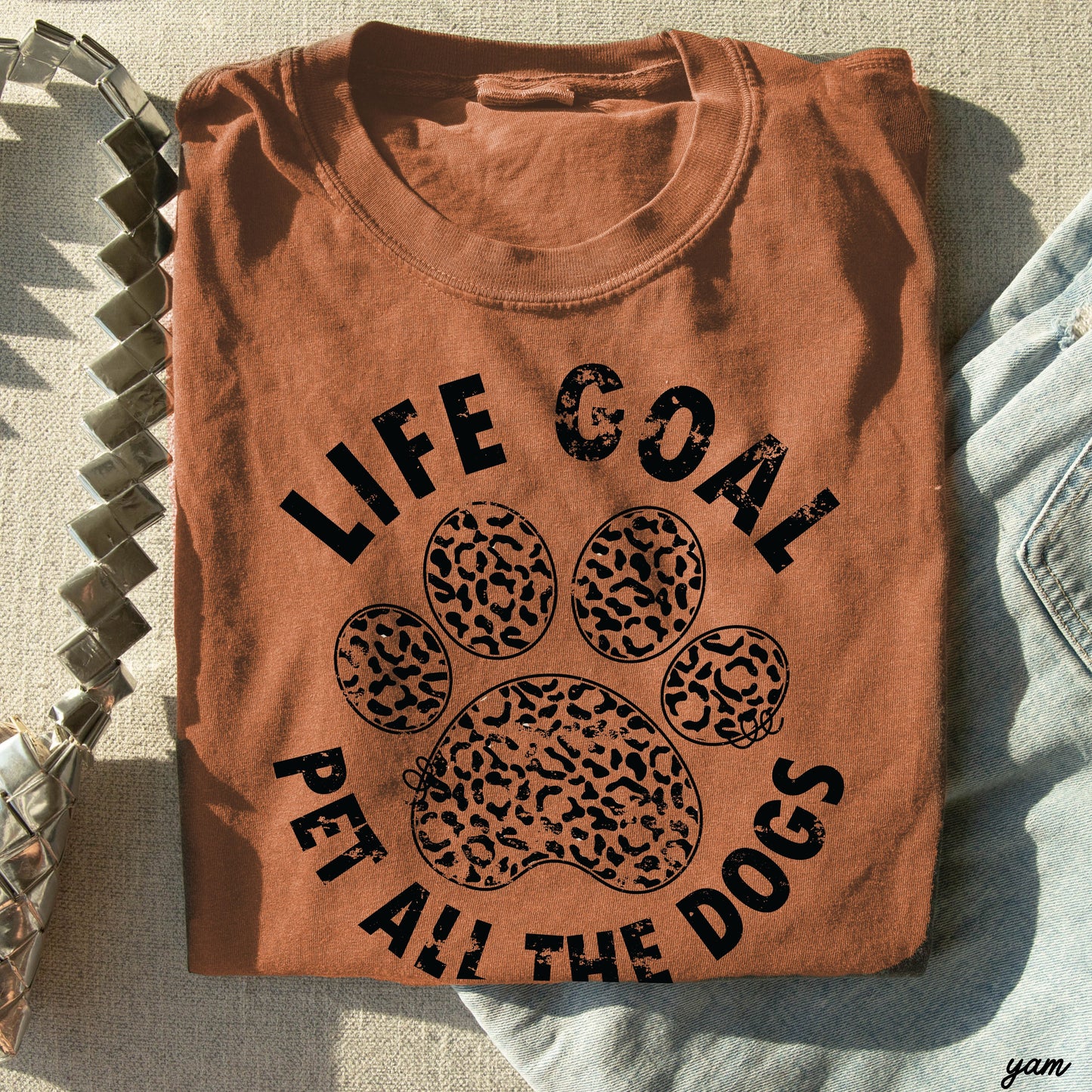 Pet All The Dogs Leopard Paw Tee *13 Colors (S-3X) Chloe Vs Tank The Boutique