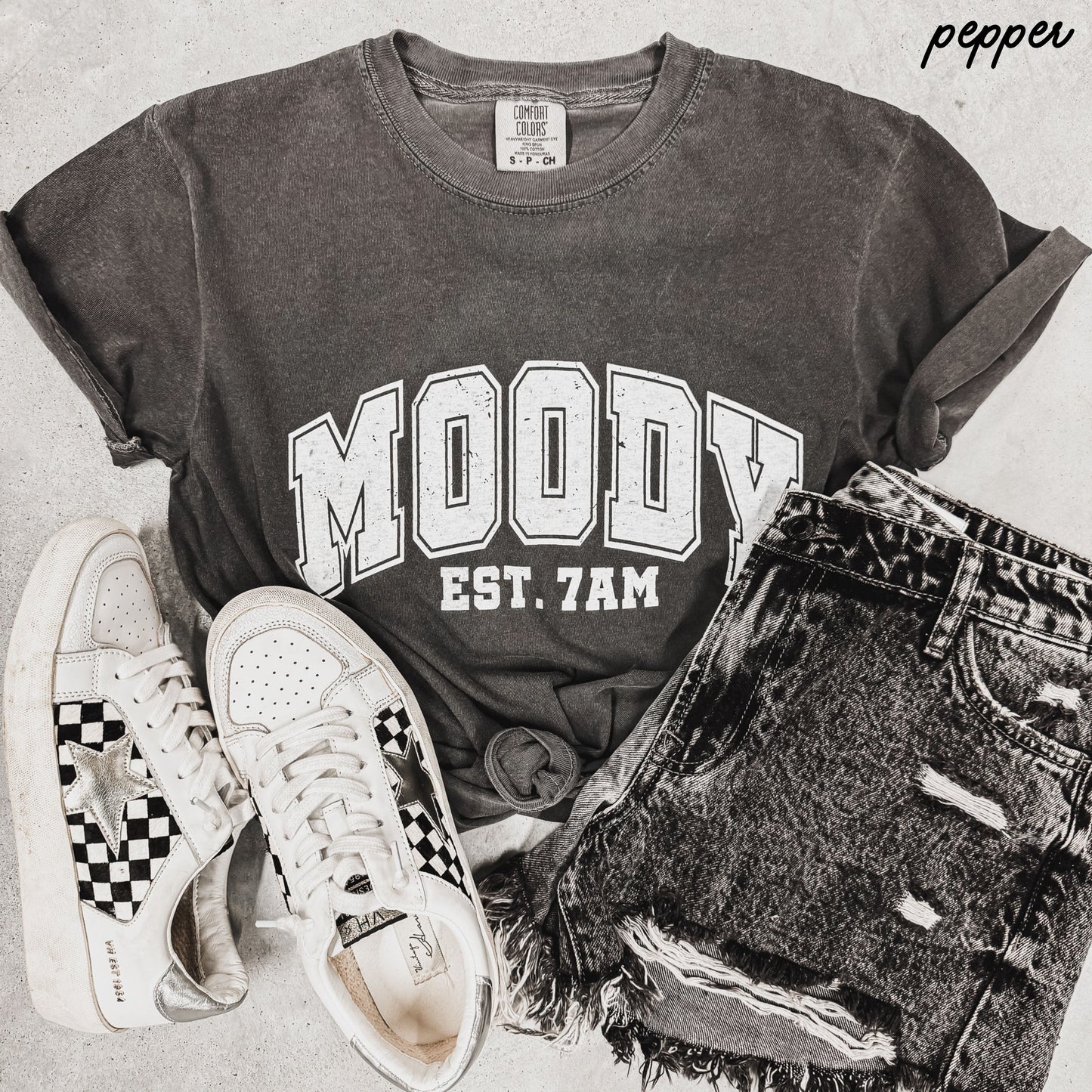 Moody 7am Tee *9 Colors (S-3X) Chloe Vs Tank The Boutique