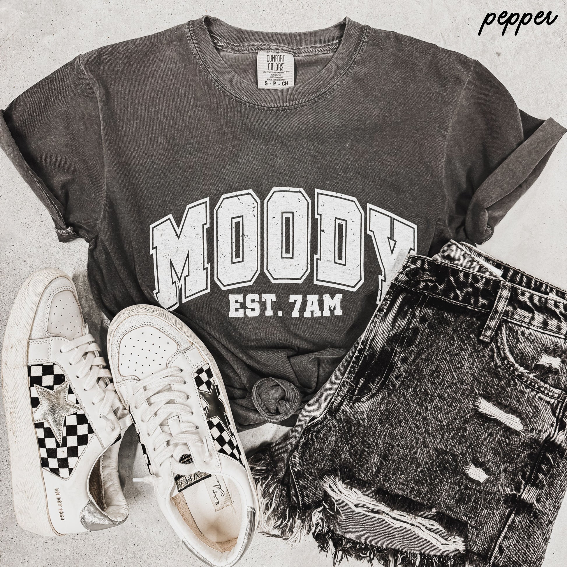 Moody 7am Tee *9 Colors (S-3X) Chloe Vs Tank The Boutique
