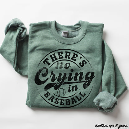 No Crying in Baseball Sweatshirt *8 Colors (S-3X) Chloe Vs Tank The Boutique