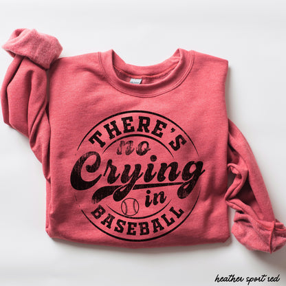 No Crying in Baseball Sweatshirt *8 Colors (S-3X) Chloe Vs Tank The Boutique