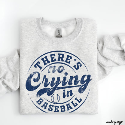 No Crying in Baseball Sweatshirt *8 Colors (S-3X) Chloe Vs Tank The Boutique