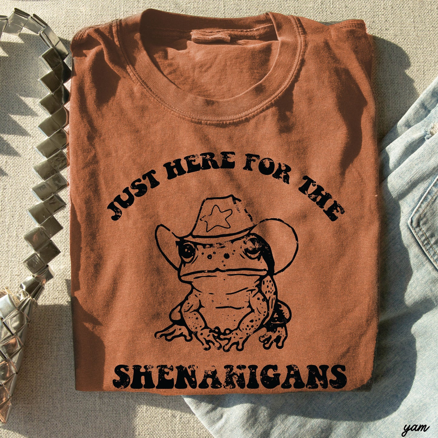 Shenanigans Frog Comfort Colors Tee *5 Colors (S-3X) Chloe Vs Tank The Boutique