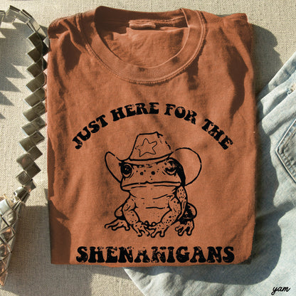 Shenanigans Frog Comfort Colors Tee *5 Colors (S-3X) Chloe Vs Tank The Boutique