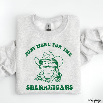 Shenanigans Frog Sweatshirt *5 Colors (S-3X) Chloe Vs Tank The Boutique