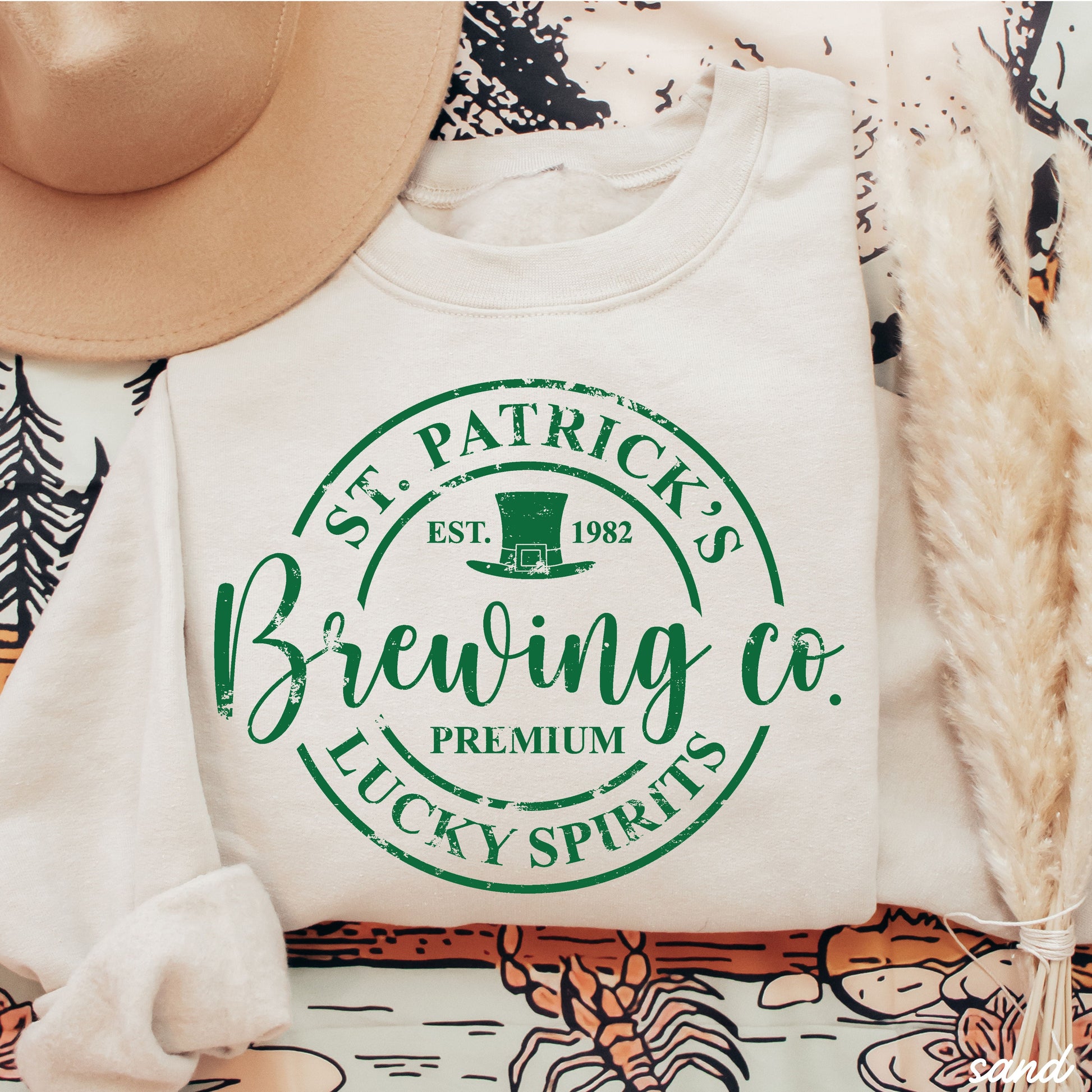 St. Patrick's Brewing Sweatshirt *5 Colors (S-3X) Chloe Vs Tank The Boutique