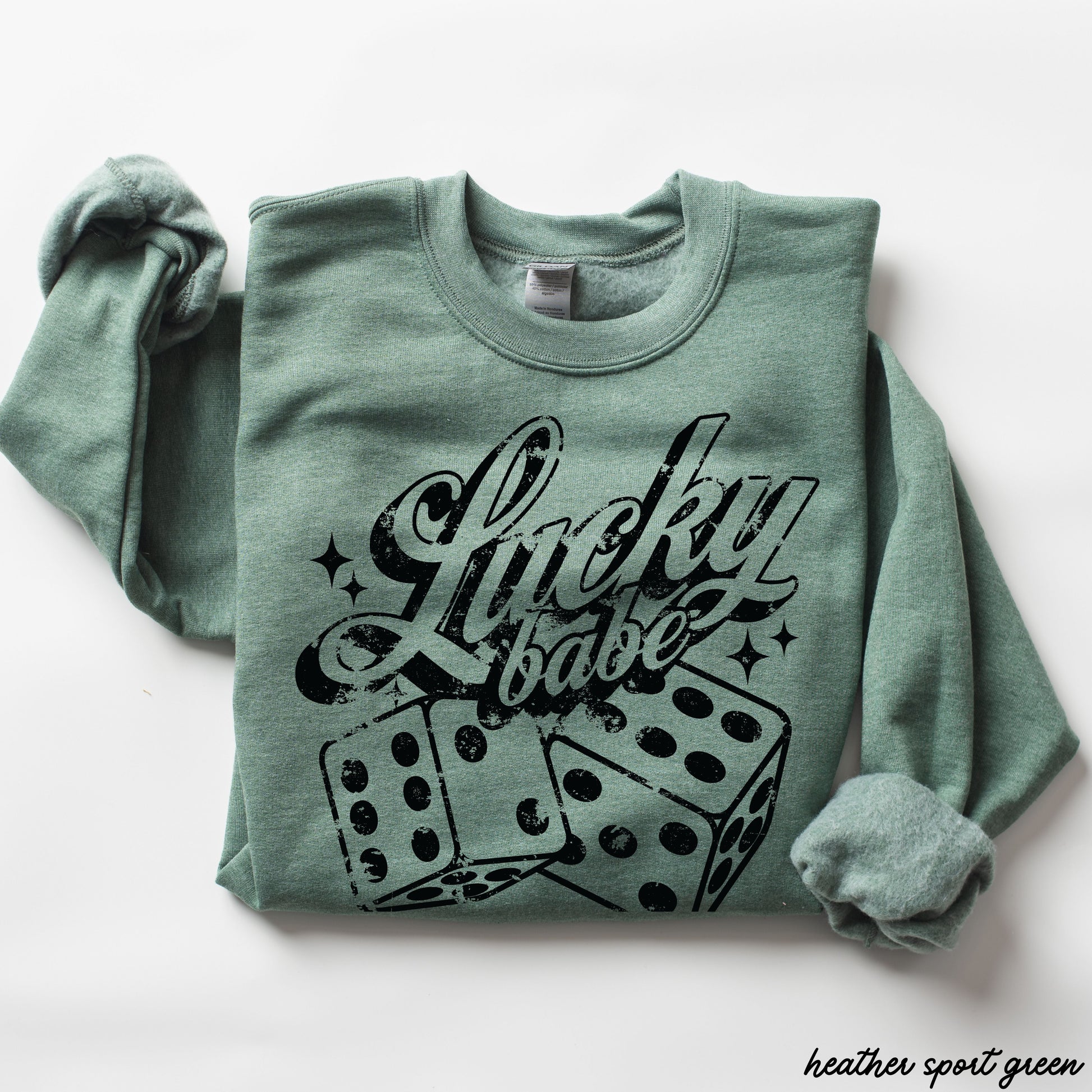 Lucky Babe Dice Sweatshirt *8 Colors (S-3X) Chloe Vs Tank The Boutique