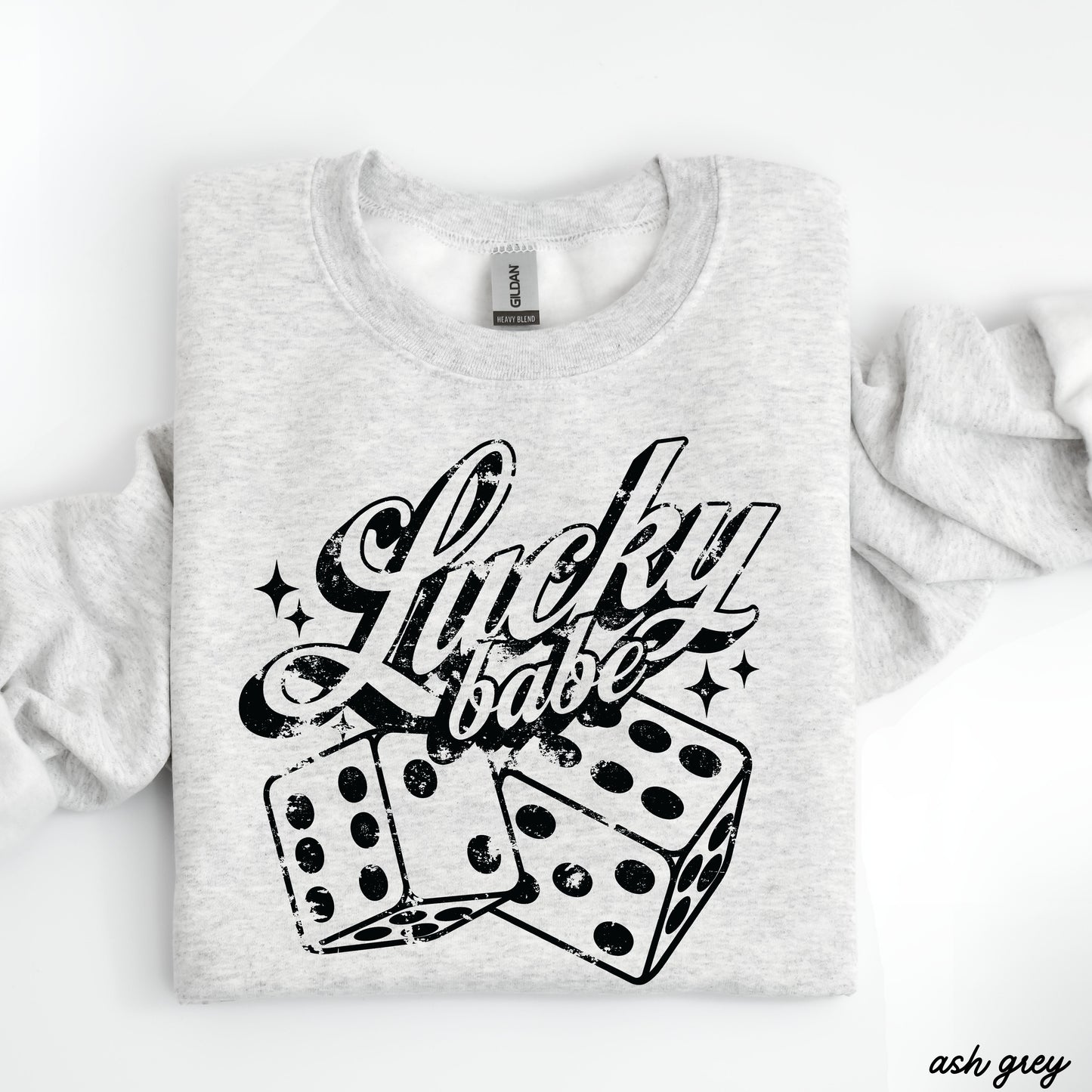 Lucky Babe Dice Sweatshirt *8 Colors (S-3X) Chloe Vs Tank The Boutique