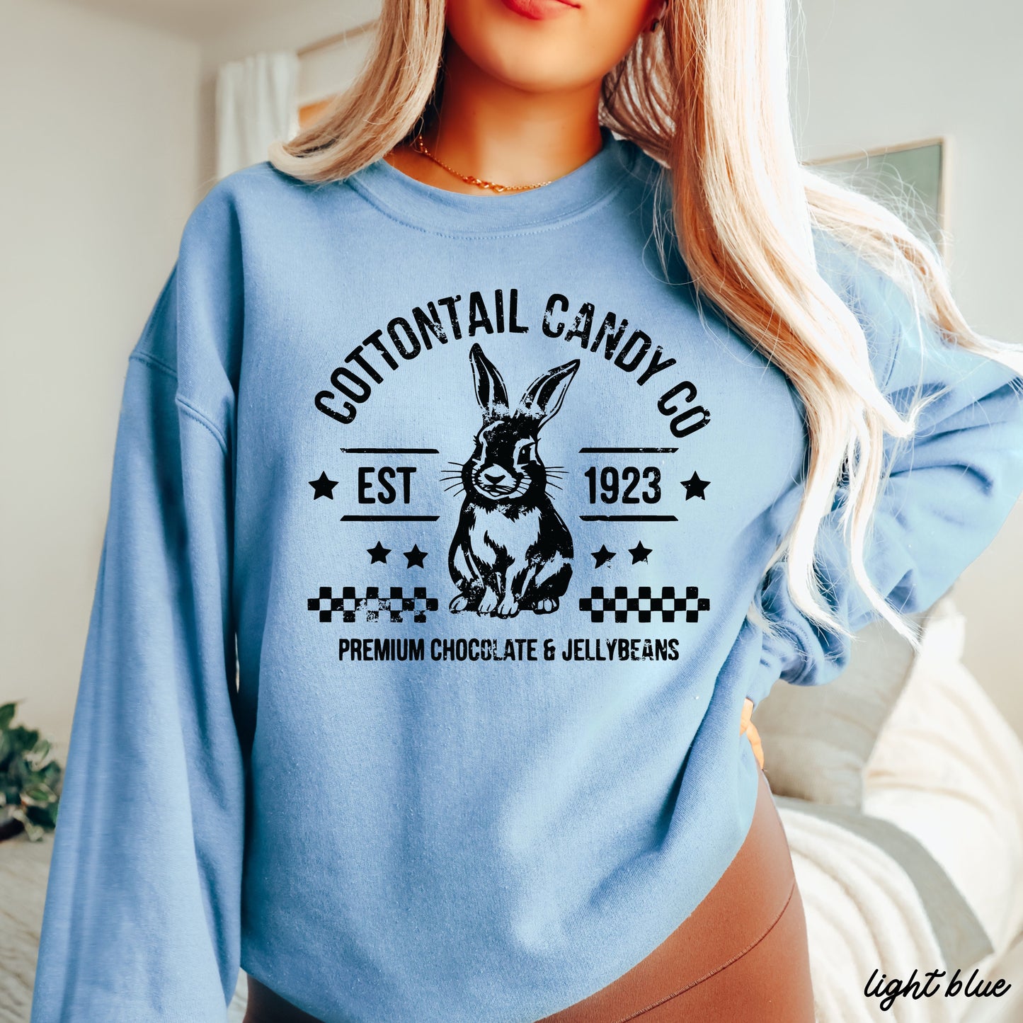 Cottontail Candy Co Sweatshirt *8 Colors (S-3X) Chloe Vs Tank The Boutique