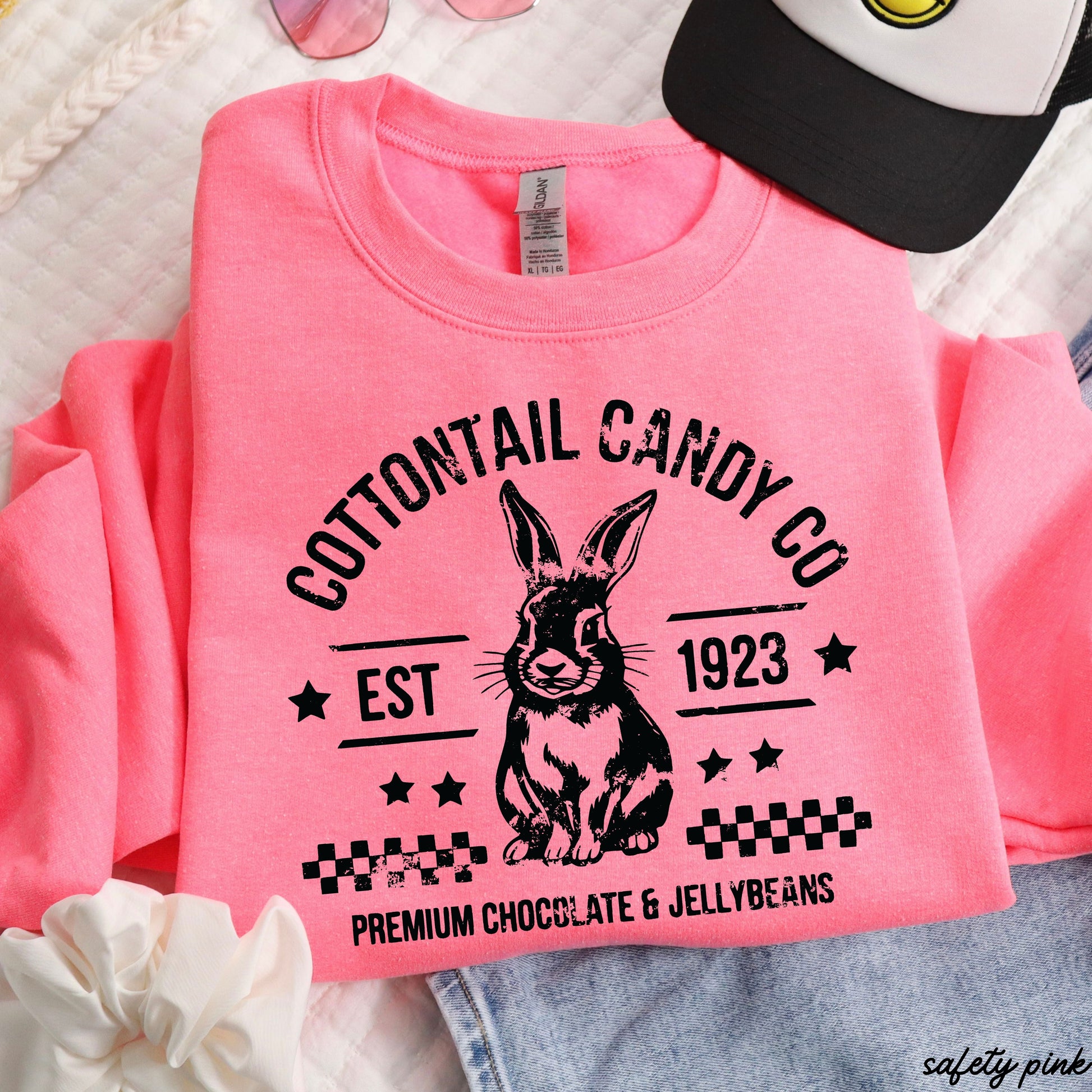 Cottontail Candy Co Sweatshirt *8 Colors (S-3X) Chloe Vs Tank The Boutique