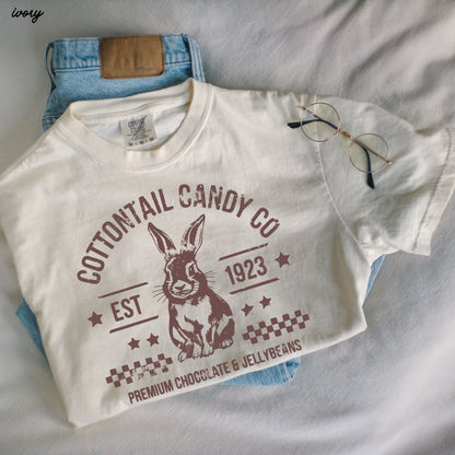 Cottontail Candy Co Comfort Colors Tee *14 Colors (S-3X) Chloe Vs Tank The Boutique