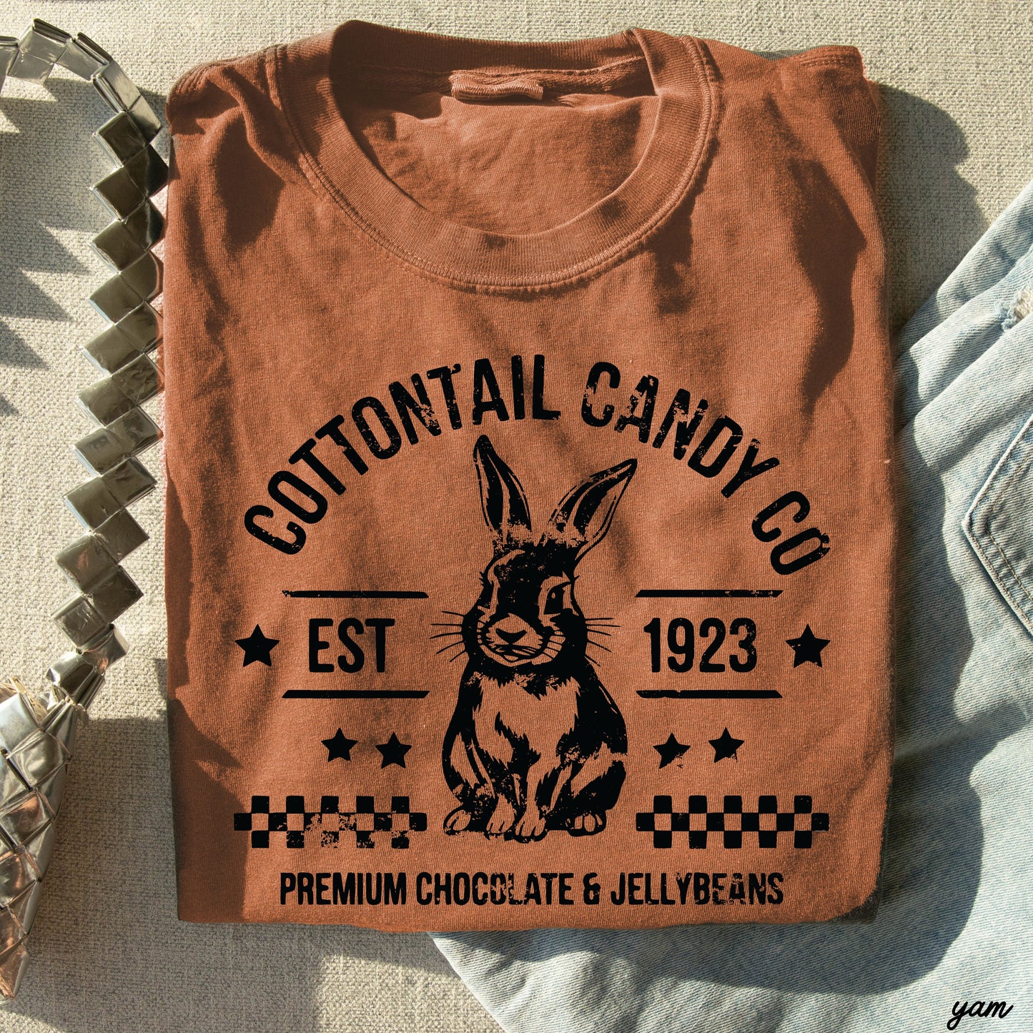 Cottontail Candy Co Comfort Colors Tee *14 Colors (S-3X) Chloe Vs Tank The Boutique