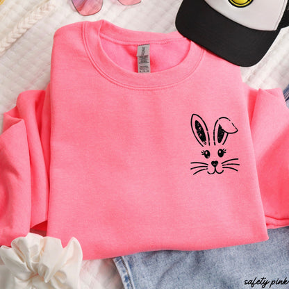 Pocket Bunny Sweatshirt *12 Colors (S-3X) Chloe Vs Tank The Boutique