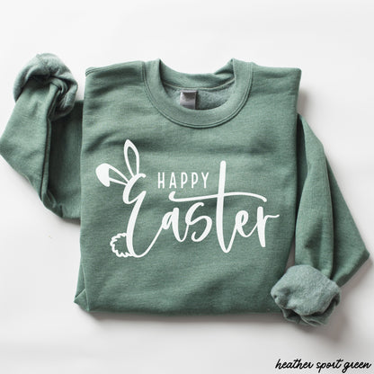 Happy Easter Sweatshirt *9 Colors (S-3X) Chloe Vs Tank The Boutique