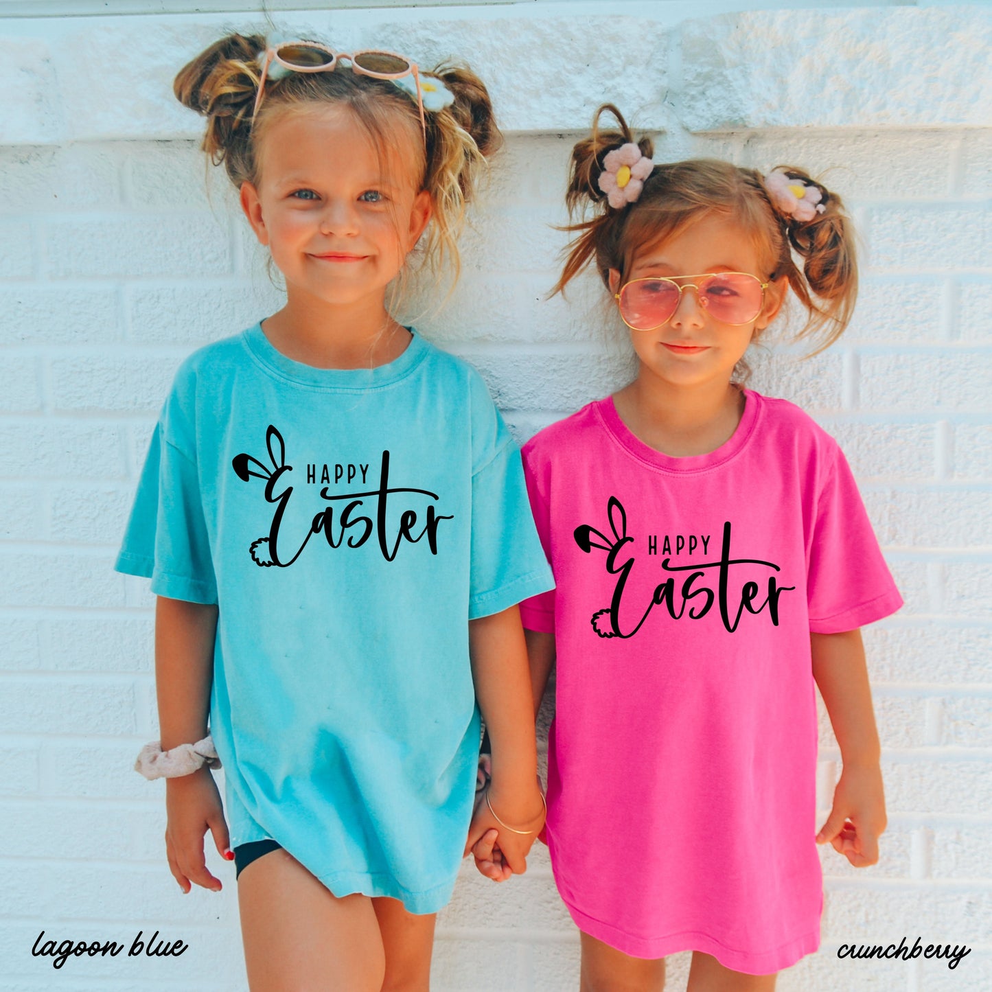 YOUTH Happy Easter Comfort Colors Tee *6 Colors (S-3X) Chloe Vs Tank The Boutique