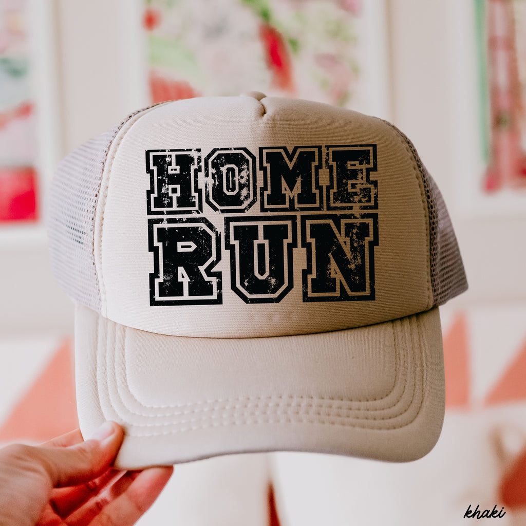 Checkered Home Run Trucker Hat *5 Colors Chloe Vs Tank The Boutique