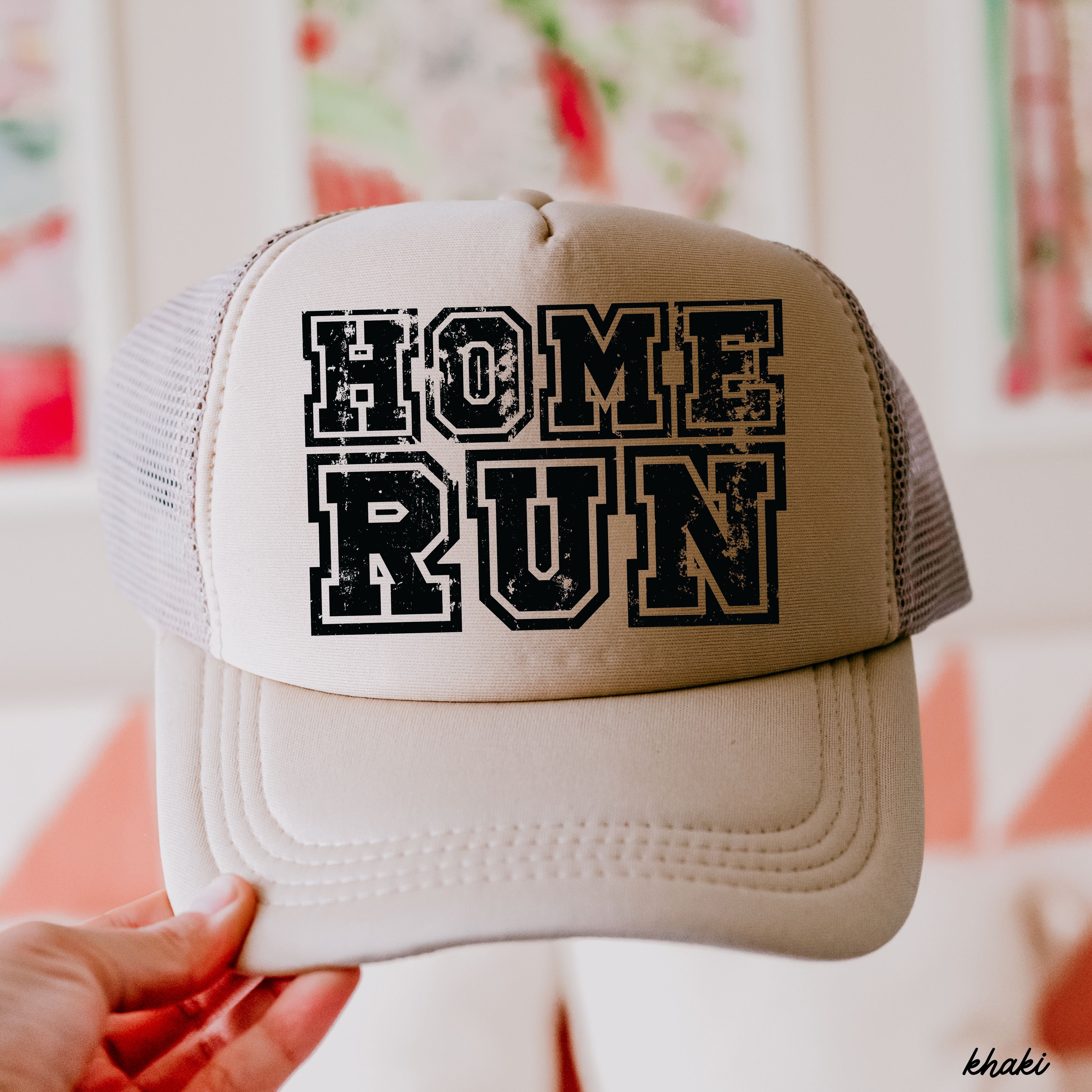 Checkered Home Run Trucker Hat *5 Colors Chloe Vs Tank The Boutique