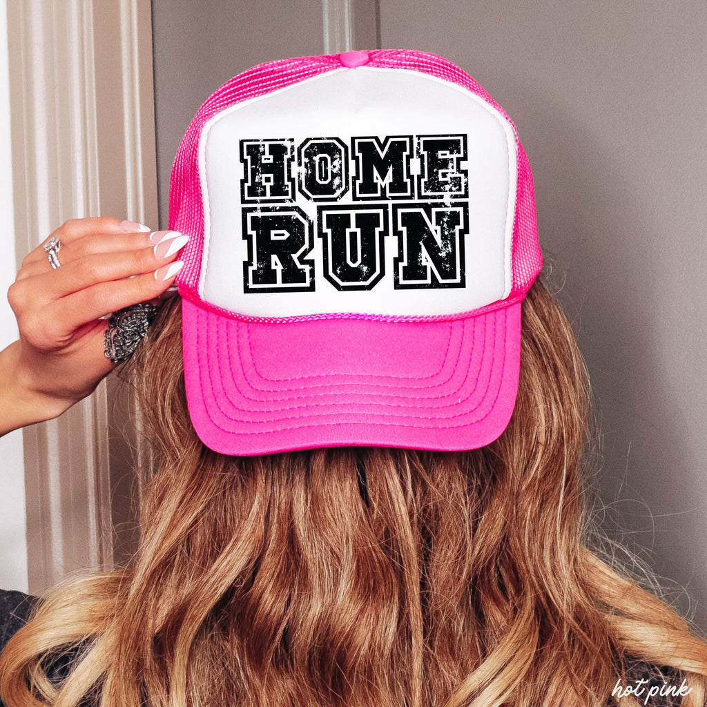 Checkered Home Run Trucker Hat *5 Colors Chloe Vs Tank The Boutique