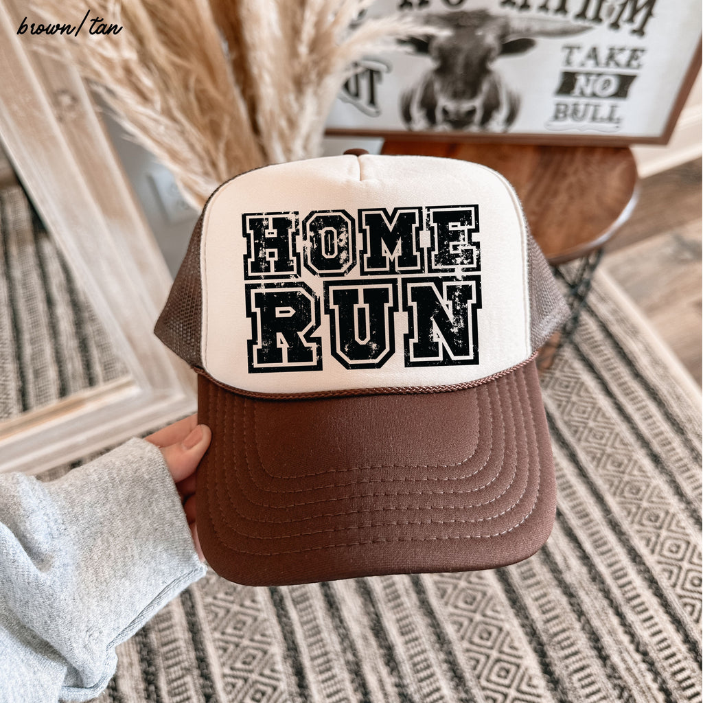Checkered Home Run Trucker Hat *5 Colors Chloe Vs Tank The Boutique