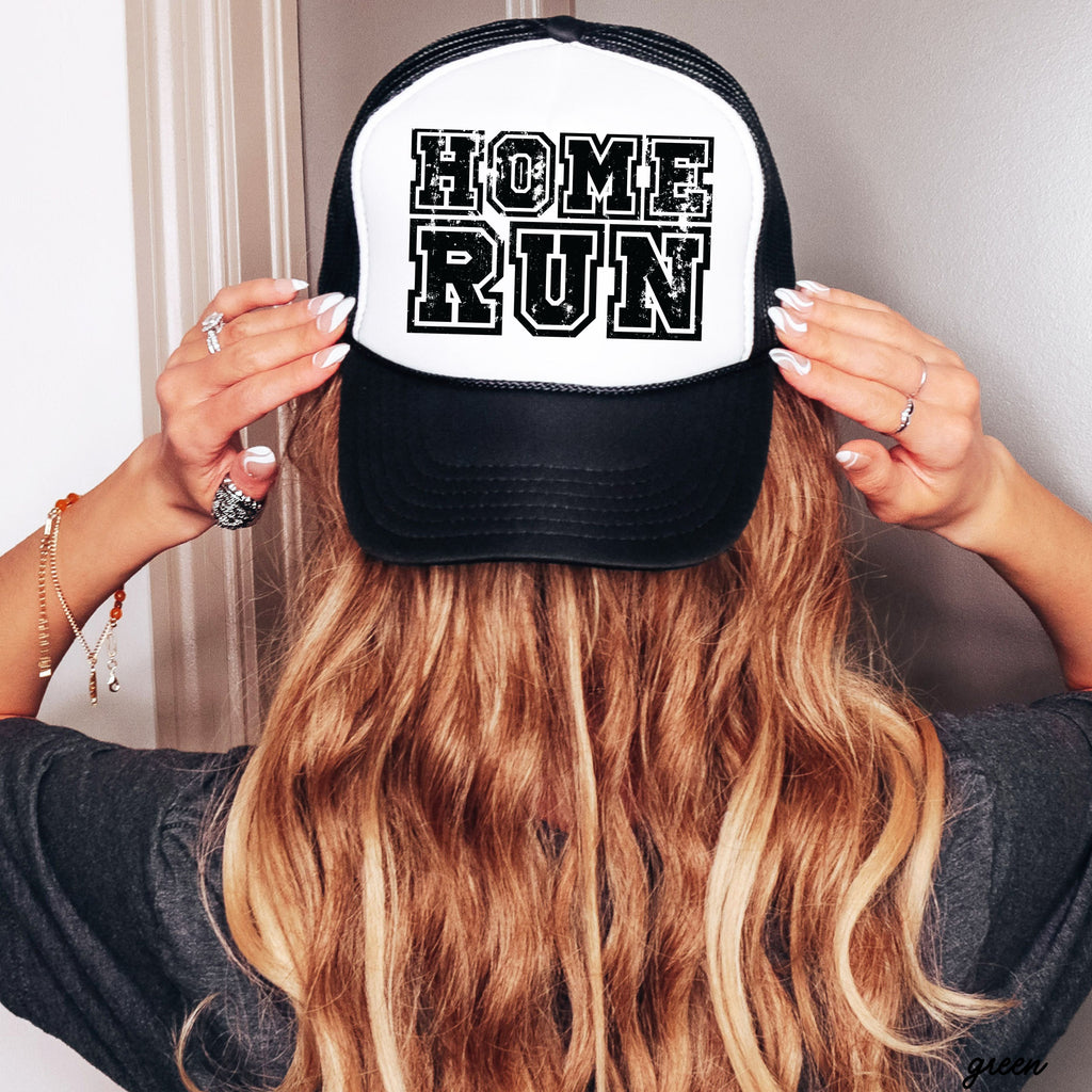 Checkered Home Run Trucker Hat *5 Colors Chloe Vs Tank The Boutique