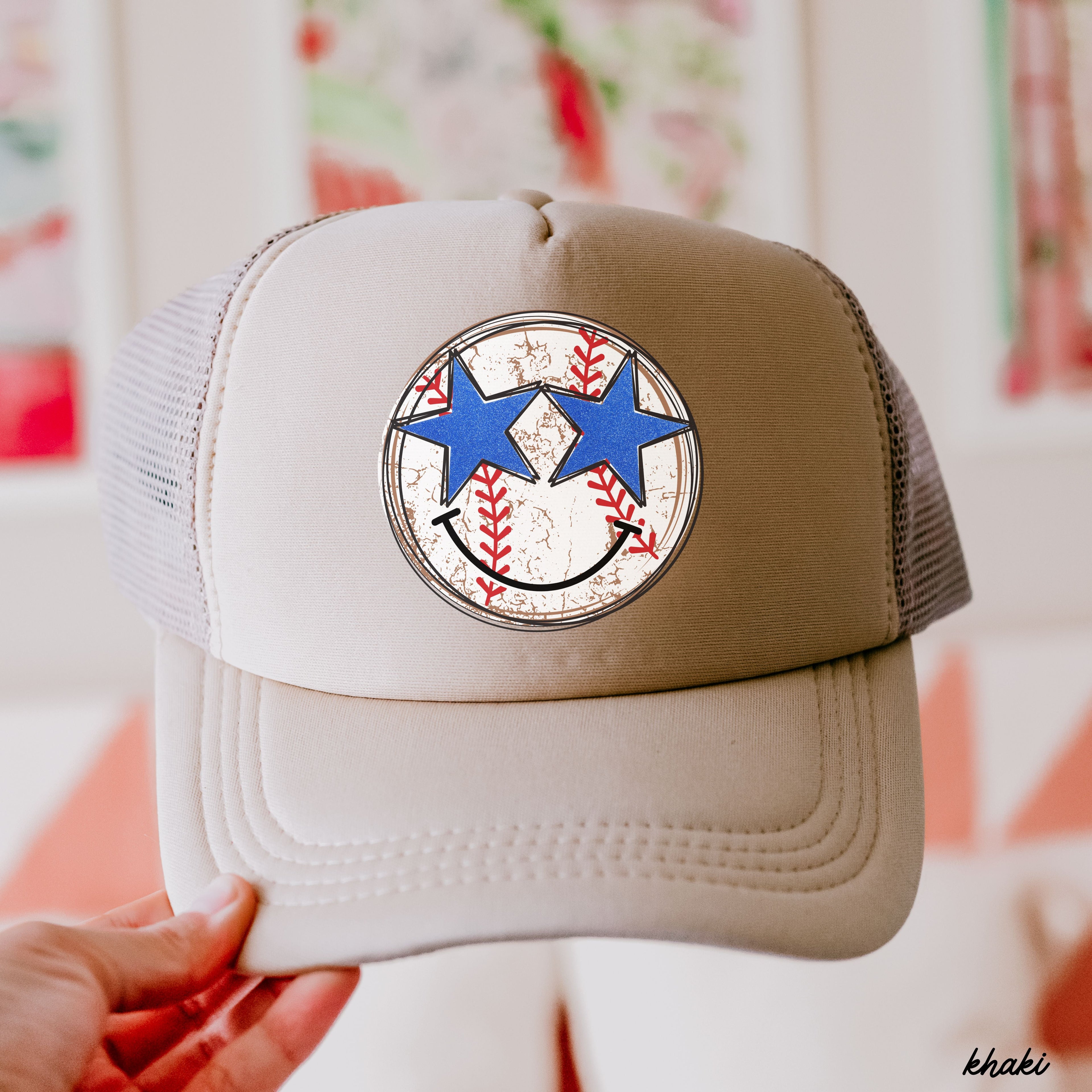 Baseball Star Eyes Trucker Hat *9 Colors Chloe Vs Tank The Boutique