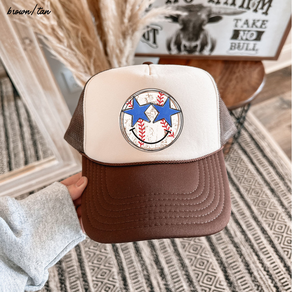 Baseball Star Eyes Trucker Hat *9 Colors Chloe Vs Tank The Boutique