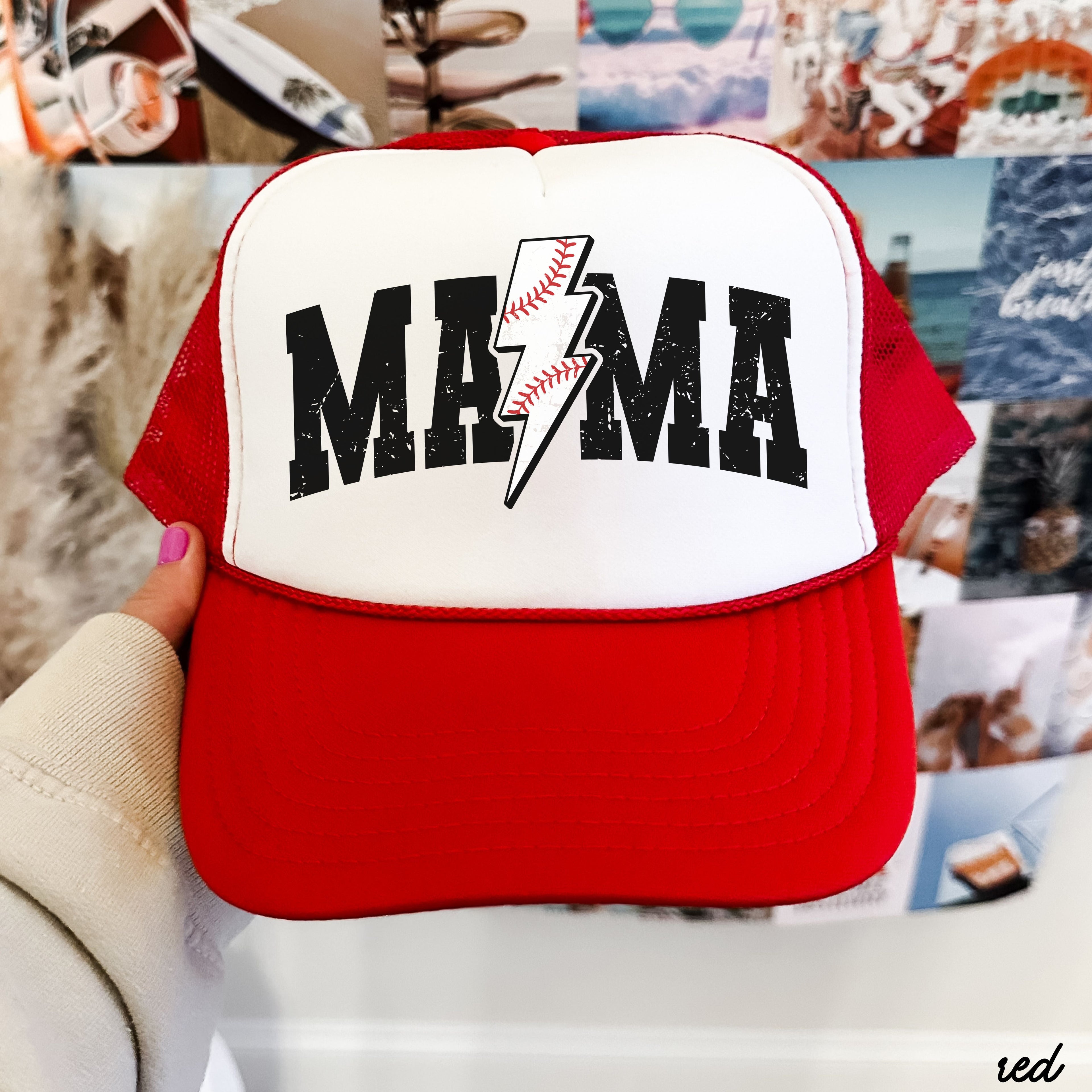 Baseball Mama Bolt Trucker Hat *9 Colors Chloe Vs Tank The Boutique