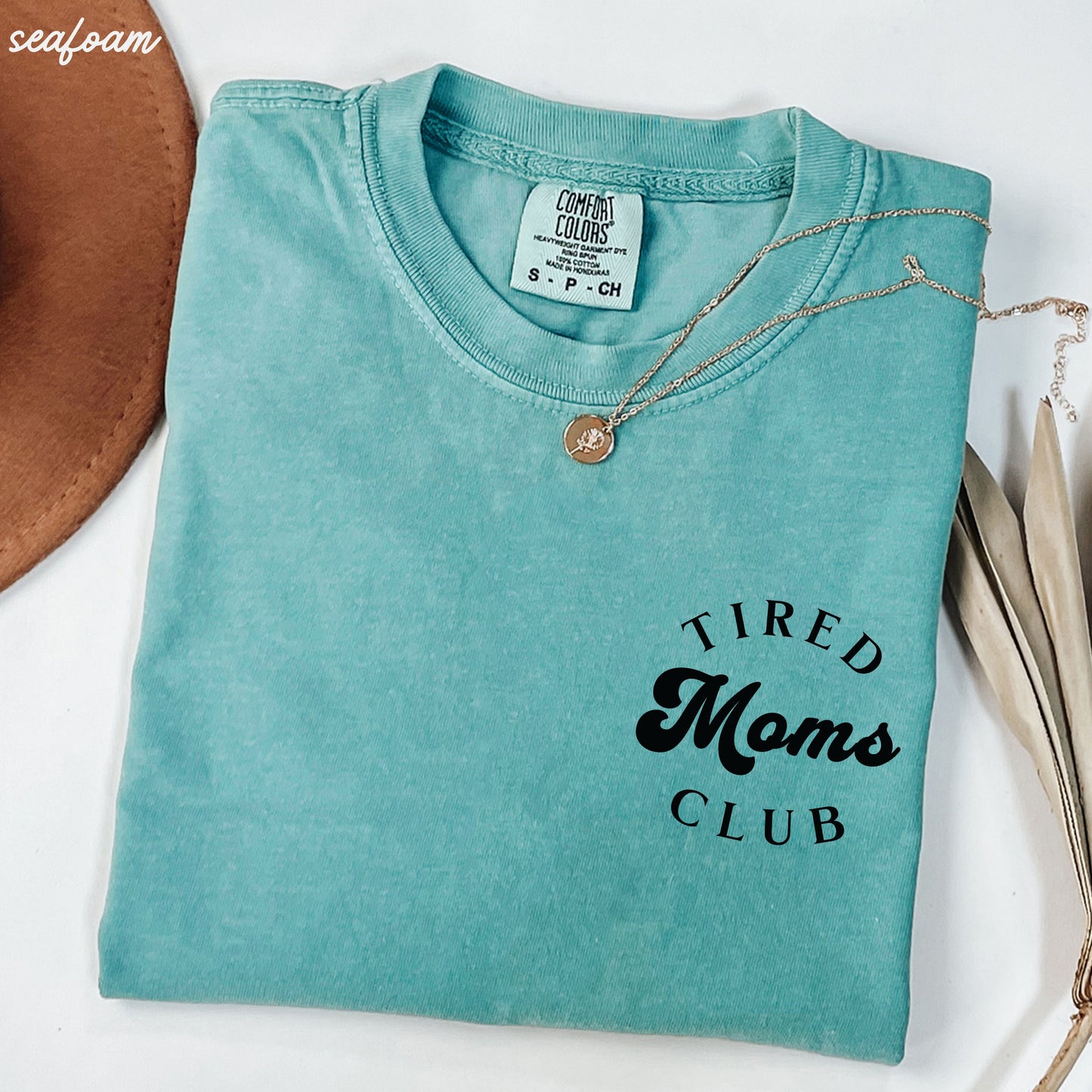 Pocket Tired Moms Club Tee *12 Colors (S-3X) Chloe Vs Tank The Boutique