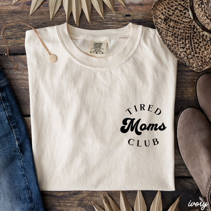 Pocket Tired Moms Club Tee *12 Colors (S-3X) Chloe Vs Tank The Boutique