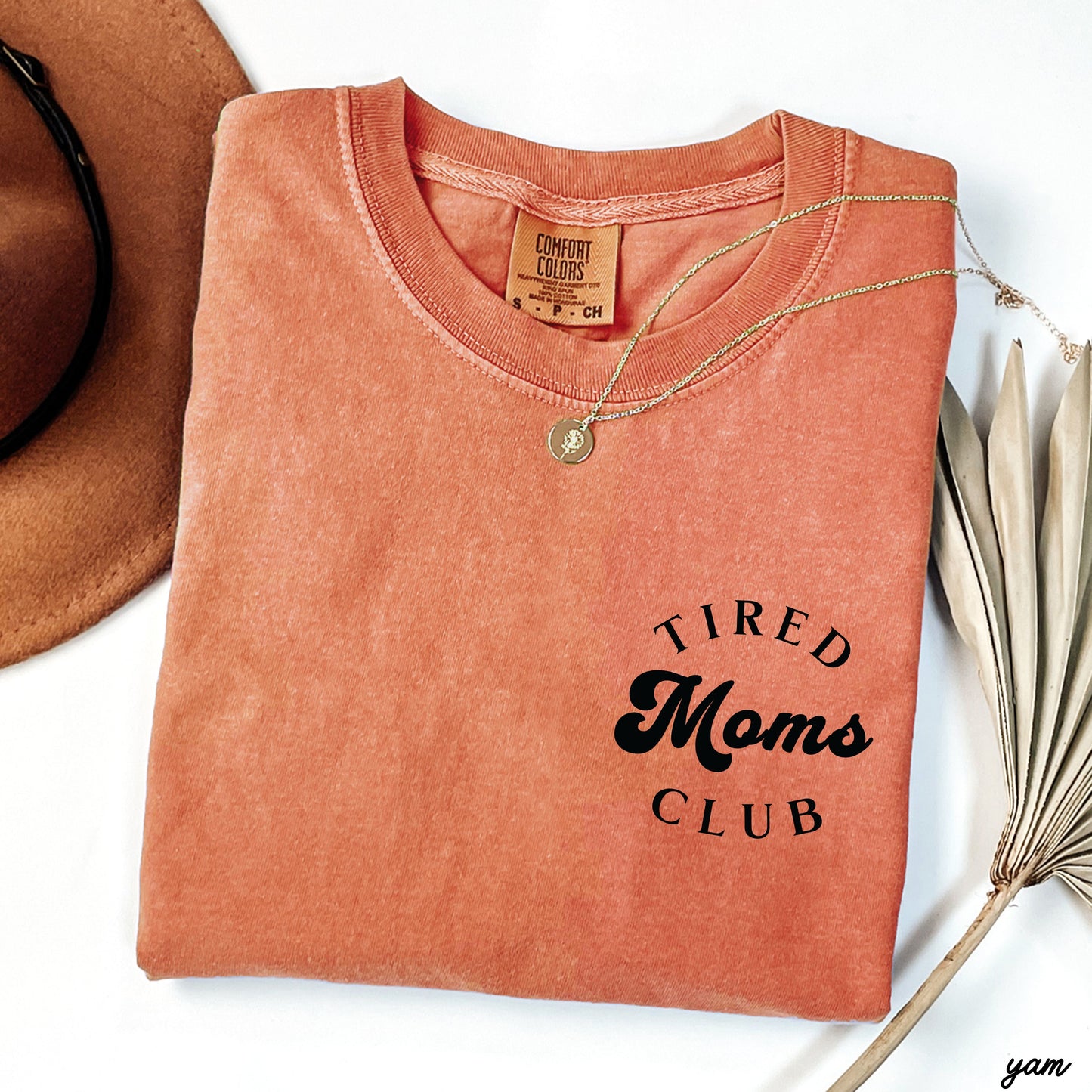 Pocket Tired Moms Club Tee *12 Colors (S-3X) Chloe Vs Tank The Boutique