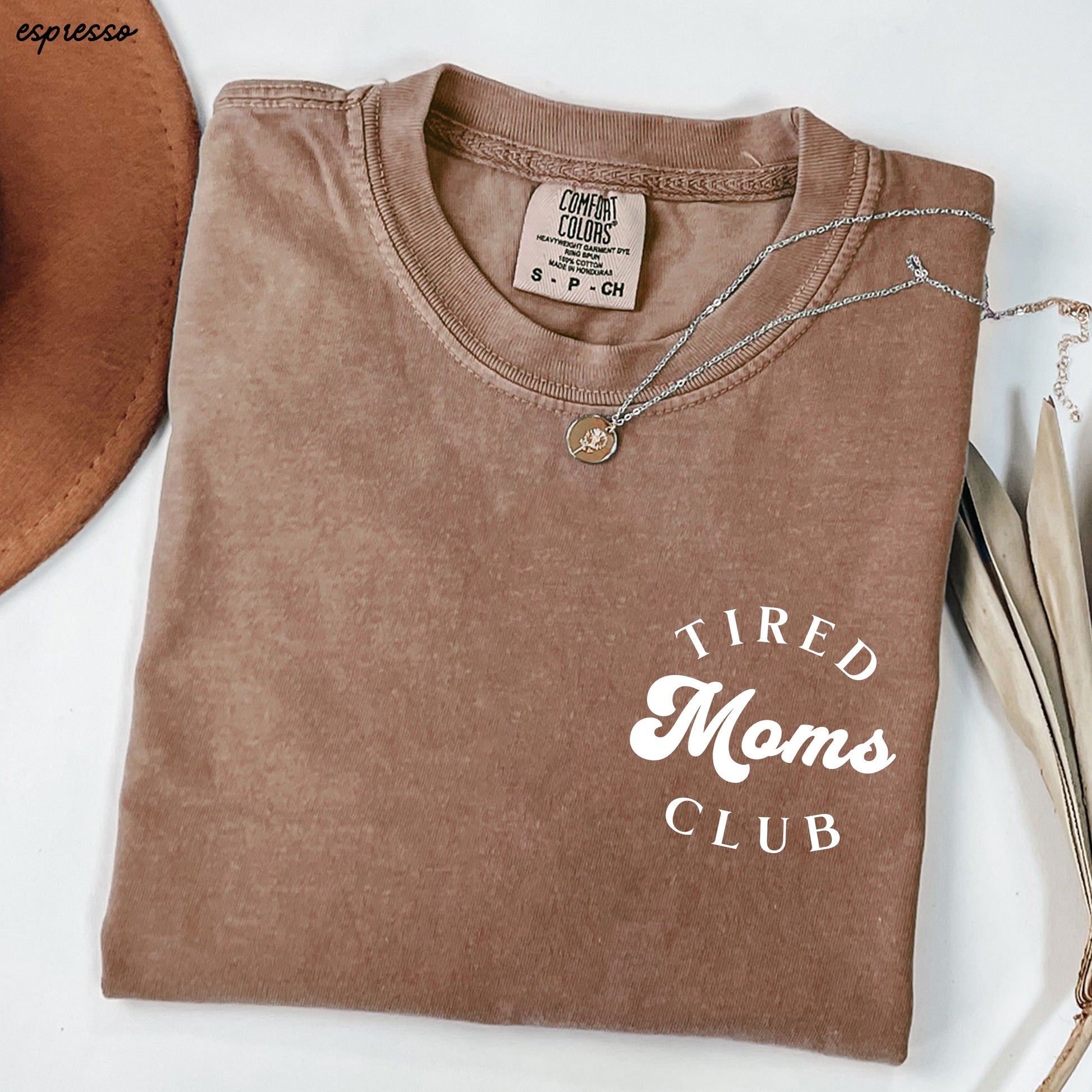 Pocket Tired Moms Club Tee *12 Colors (S-3X) Chloe Vs Tank The Boutique