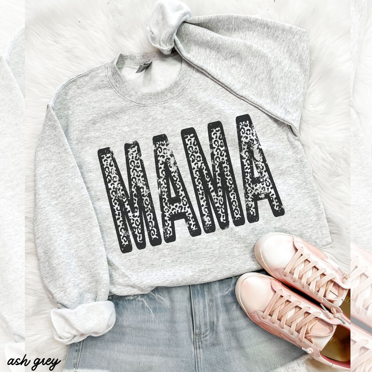 Leopard Mama Sweatshirt *8 Colors (S-3X) Chloe Vs Tank The Boutique