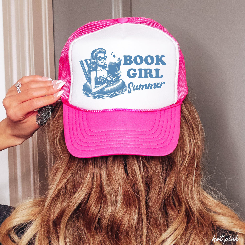 Book Girl Summer Trucker Hat *8 COLORS Chloe Vs Tank The Boutique