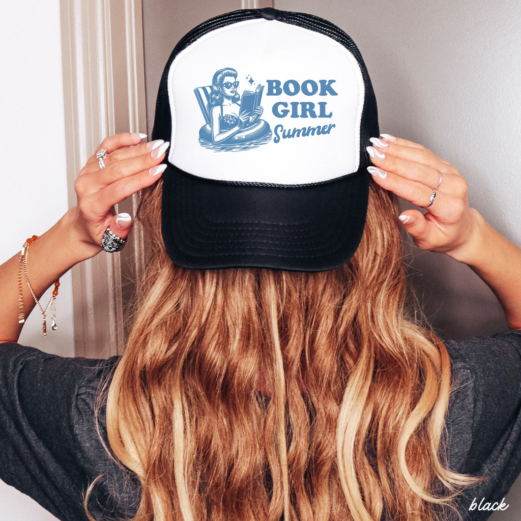 Book Girl Summer Trucker Hat *8 COLORS Chloe Vs Tank The Boutique